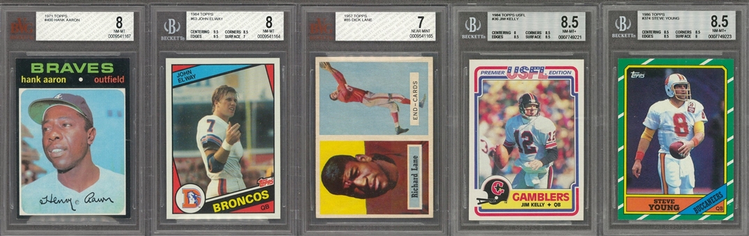1888-2014 Assorted Brands Multi-Sports Collection (40) Including Hall of Famers